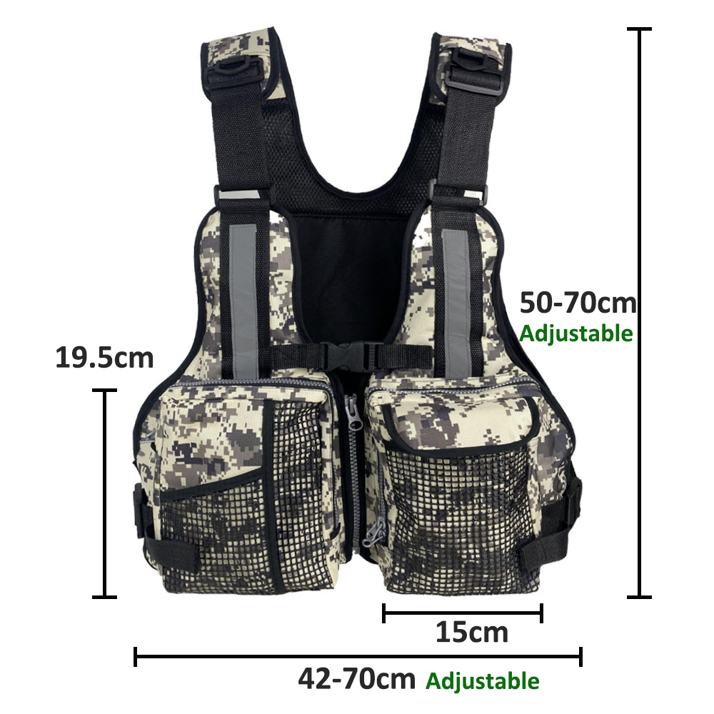 Fishing Equipment Usa - Çoklu Cepli Açık Hava Balıkçılık Yeleği
