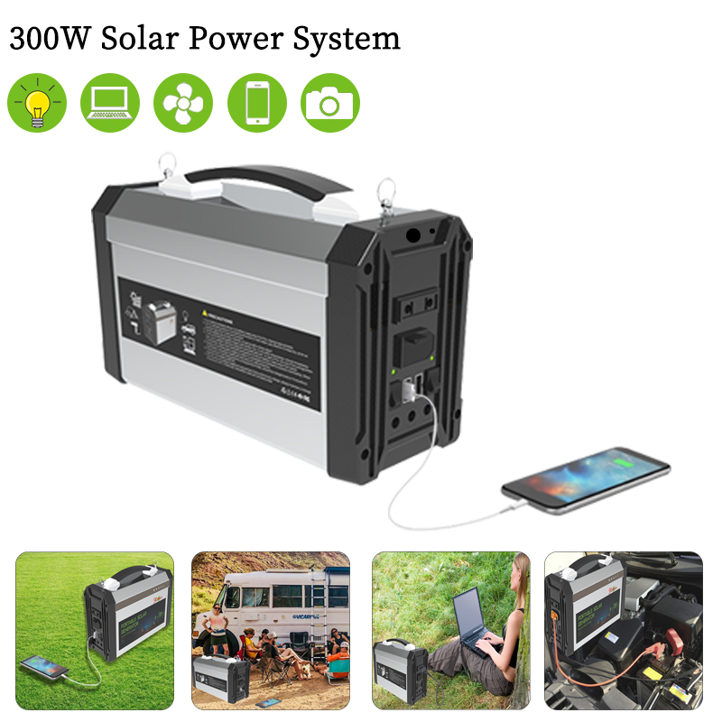 Fishing Equipment Usa - 300W Taşınabilir Güneş Enerjili Jeneratör, Küçük