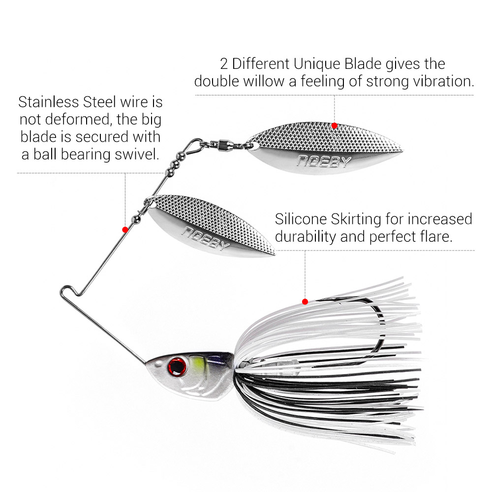 Noeby Spinnerbait 10.5g 14g 21 - Saltwater Fishing Hook incelemesi ve fiyatı